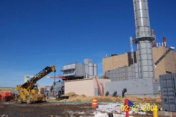 Elevation view - combustible turbine generator-SCR